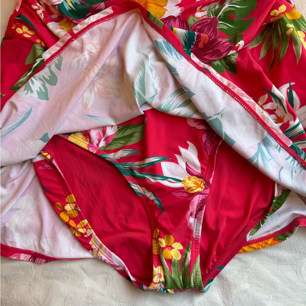 Jantzen Pink Tropical Floral Swimdress - Picture 5 of 11